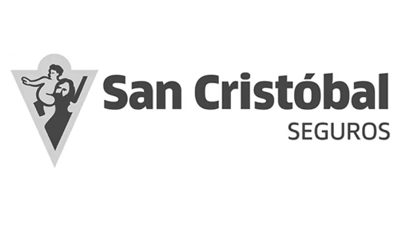Logo gris de "San Cristóbal Seguros"