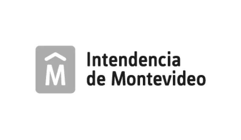 Logo gris de "Intendencia de Montevideo"